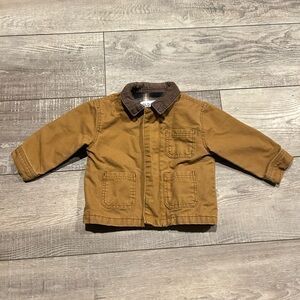 6-12m Baby Brown Canvas Jacket